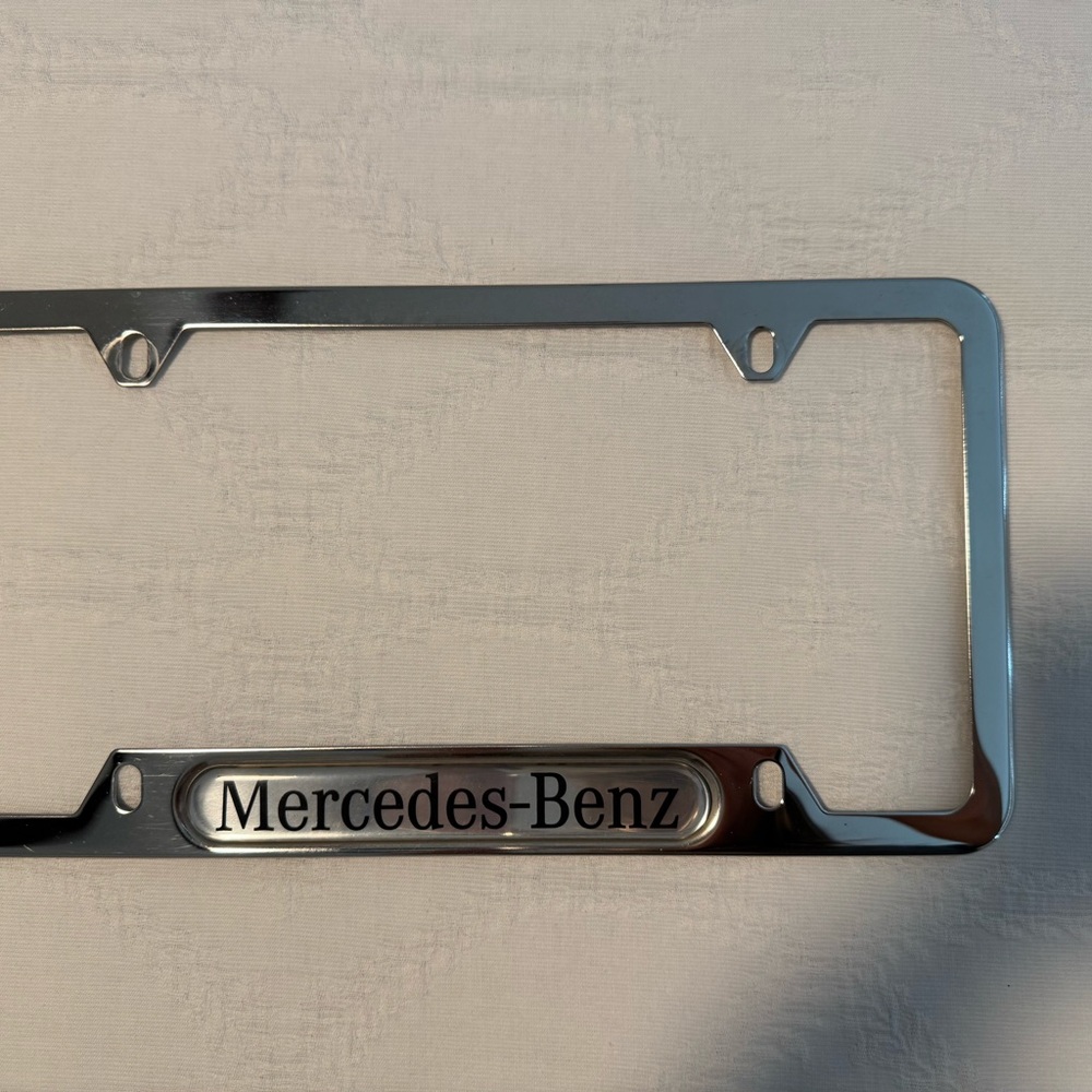 Mercedes Benz Genuine License Plate Frame